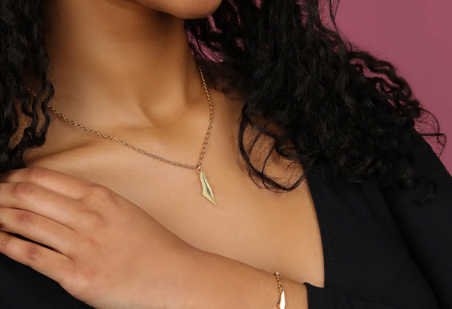 Halsband med Palestina-karta | Dam