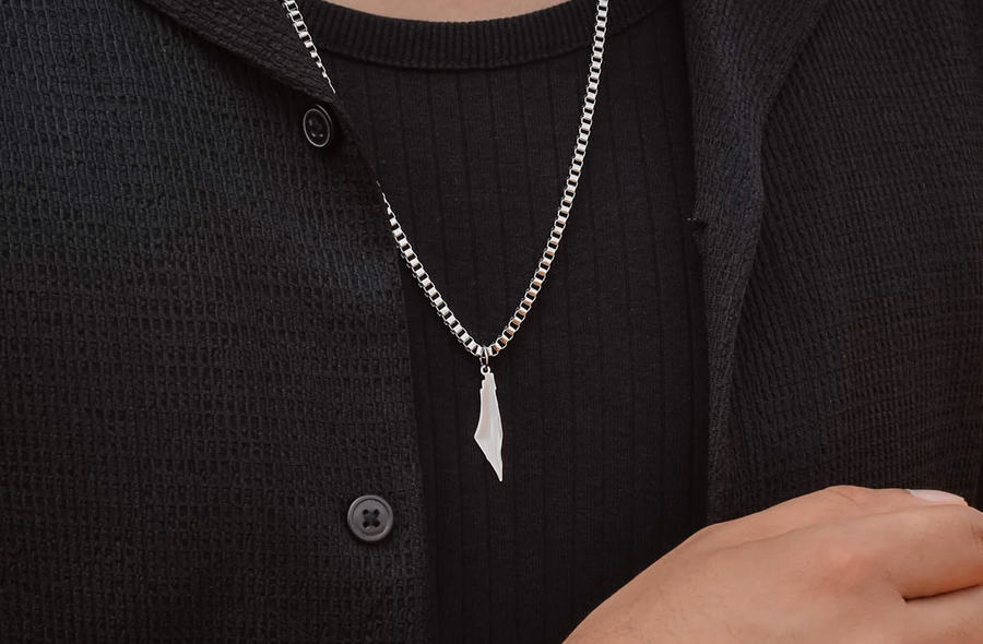 Halsband med Palestina-karta | Herr