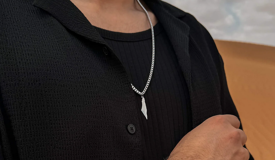 Halsband med Palestina-karta | Herr
