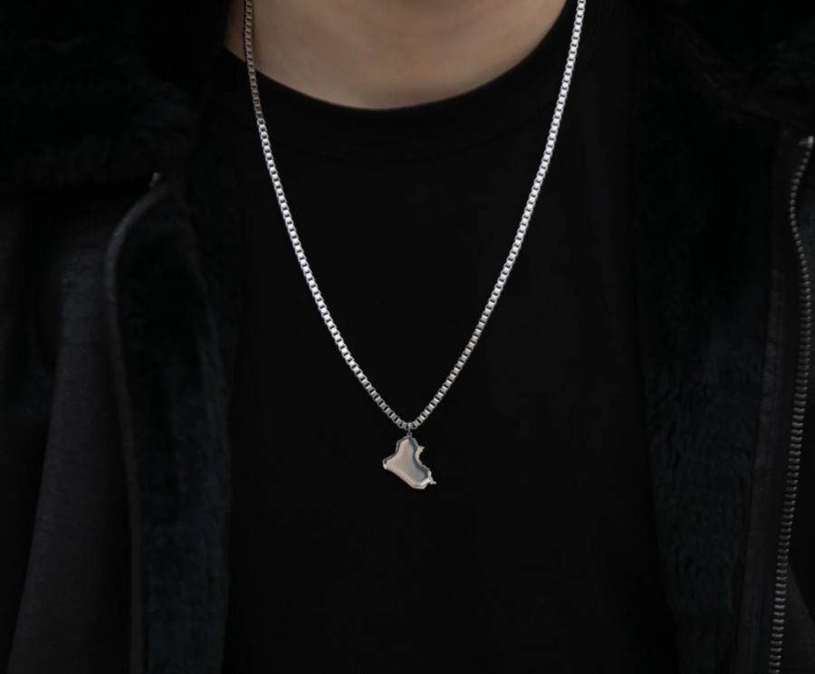 Halsband med Irak-karta | Herrar
