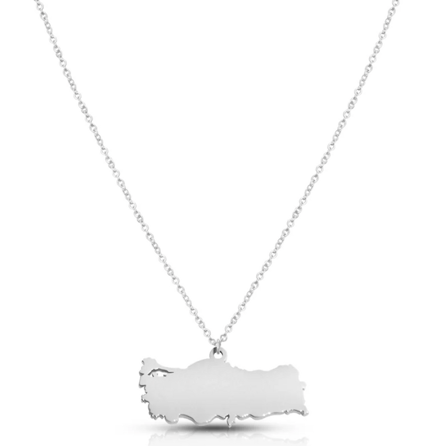 Halsband med Turkiet-karta | Dam
