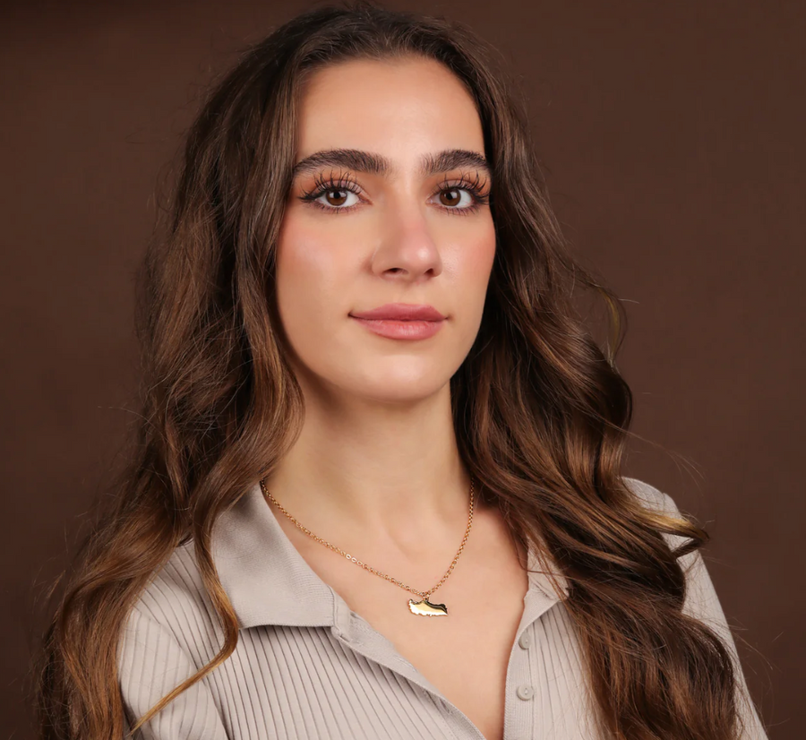 Halsband med Turkiet-karta | Dam