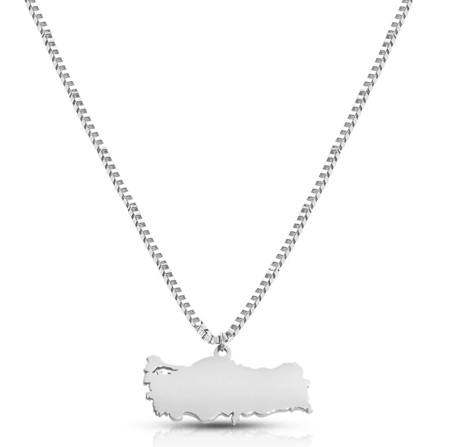 Halsband med Turkiet-karta | Herrar