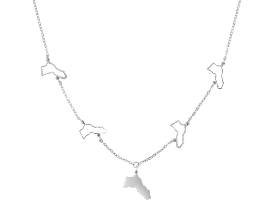 Halsband med 5 Kurdistan-hängen | Dam
